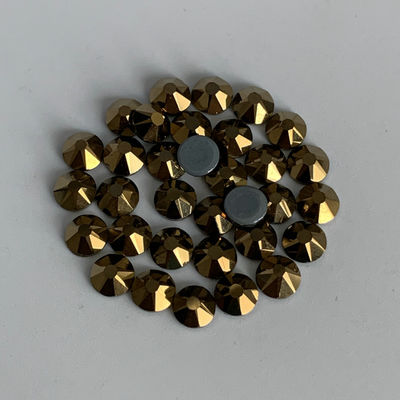 Round Pointed Back Rhinestones / Durable Stone Sparkles Rhinestones